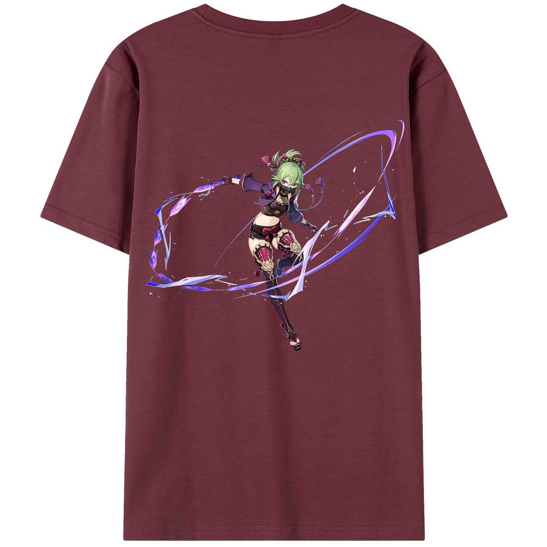 げんし神  久岐忍 くき しのぶ genshin Kuki Shinobu 綿100％半袖Tシャツ（背面プリント）